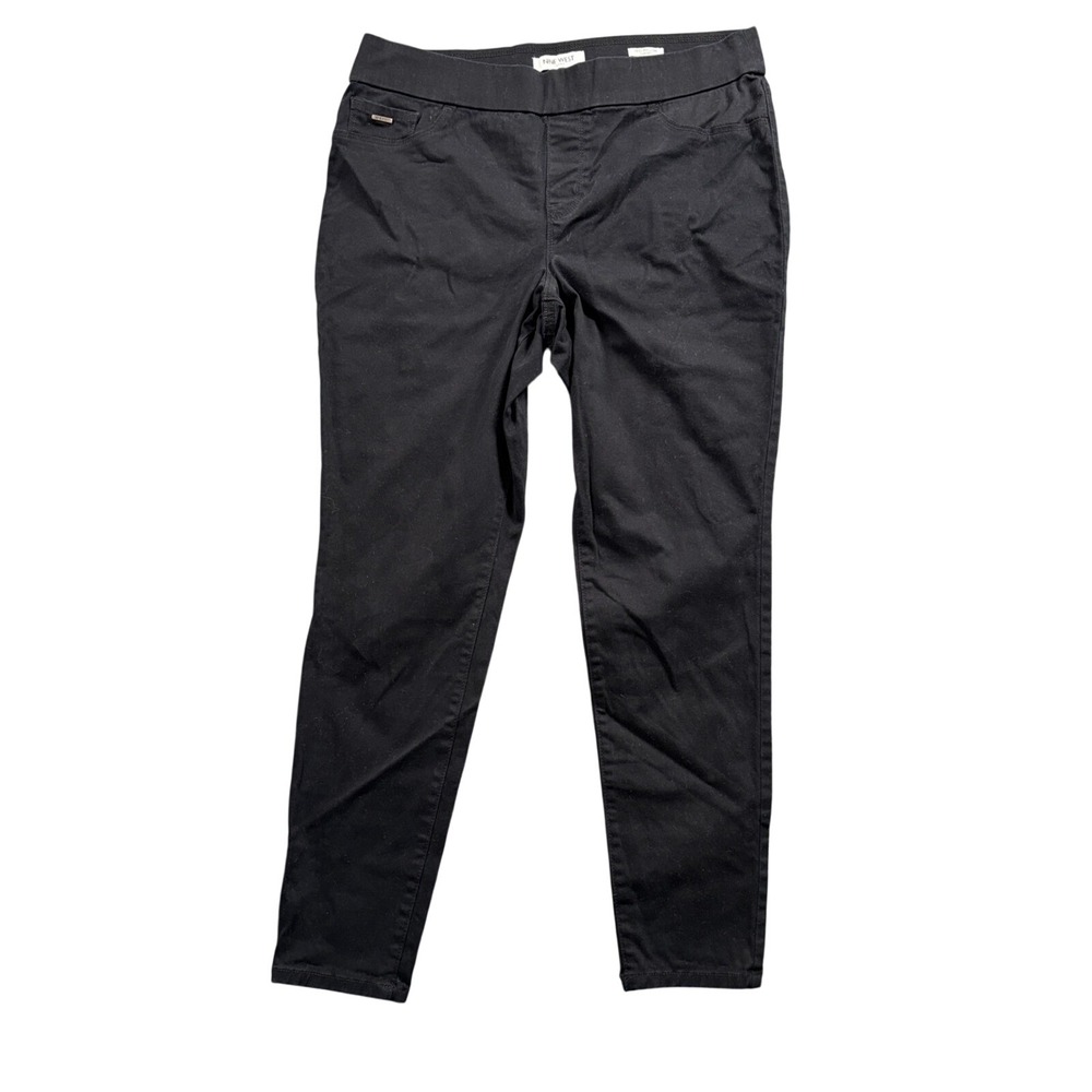Nine West Heidi Pull-On Skinny Pants Womens 12 Black Stretch Trousers